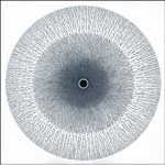 Divine-Eye V, Painting by Prakash Ghadge, Pen and Ink on Canvas, 30 X 30 inches 