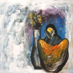Love & Life Series - III, Painting by Sudhir Bangar, Acrylic on Canvas, Figurative, 48 x 48 inches Love & Life Series - III, Painting by Sudhir Bangar, Acrylic on Canvas, Figurative, 48 x 48 inches