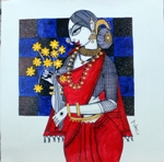 Rhythmic - 1, Painting by Varsha Kharatmal