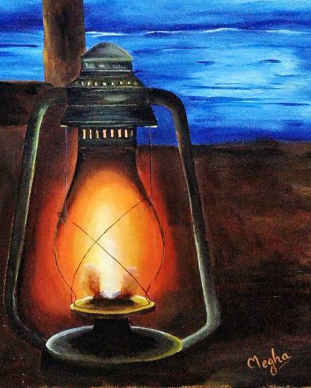 Featured in Indiaart.com - Spreading Light, Painting by Megha Gupta