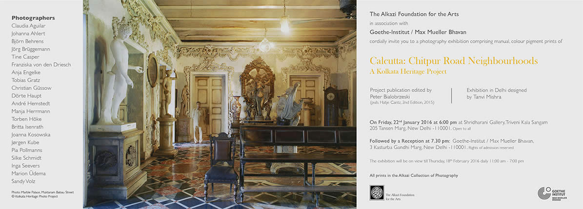 Invitation-Photography exhibition on Calcutta