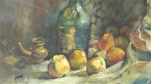 Still Life, Painting by John Fernandes, Oil on Canvas, 15 x 19 inches