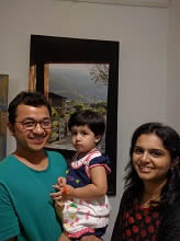 Dr Abhijit and Gauri Ranade at Indiaart Gallery, Pune