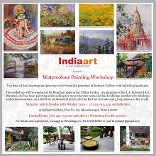 Watercolour Painting Workshop  by Chitra Vaidya at Indiaart Gallery  
