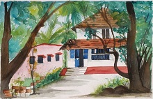 House, Painting by Seema Subhedar