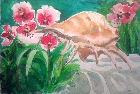 Flowers and Nature - 4, painting by Pratibha Kelkar