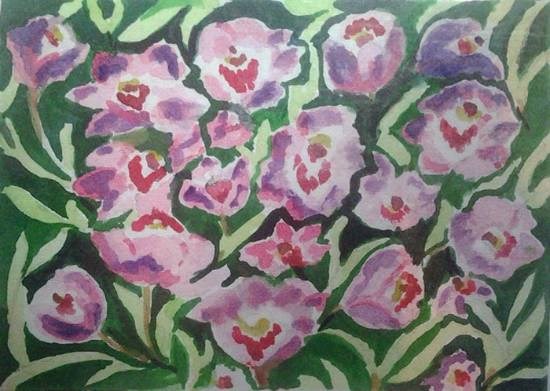 Flowers and Nature - 2, painting by Pratibha Kelkar