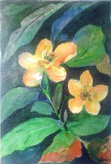Flowers and Nature - 1, painting by Pratibha Kelkar