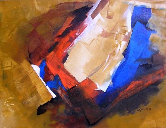 Inner zone - 2, painting by Satish Pimple