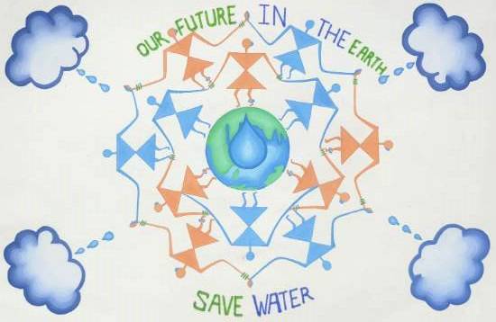 Painting  by Jyoti Sawant - Save the Water