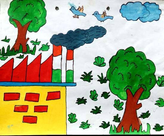 Painting  by Seema Singh - Environment