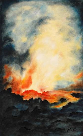 Burst Of Energy, painting by Nirmal Pathare