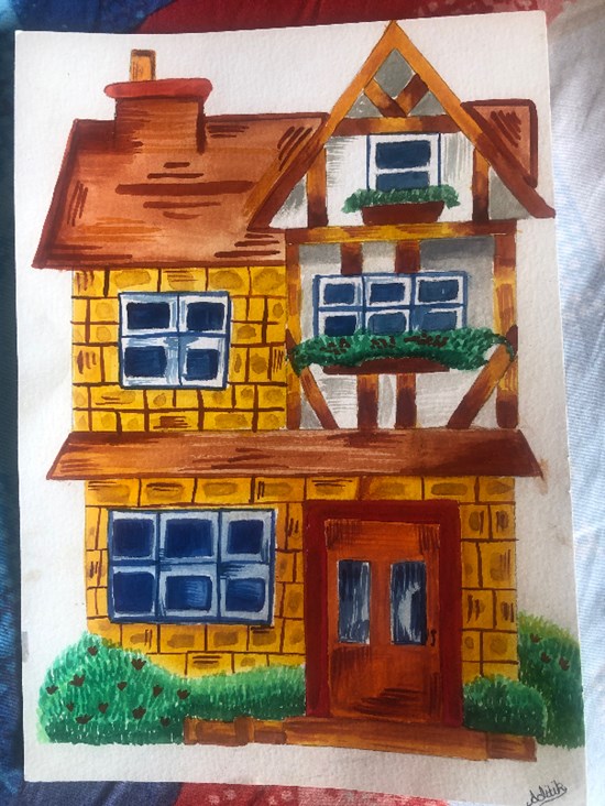 Sweet home, painting by Aditi Kathuria
