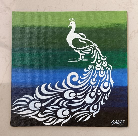 Peacock Painting, painting by Gauri Chaudhari