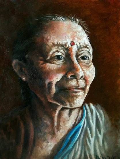 Painting  by Aritra Dey - Grandma