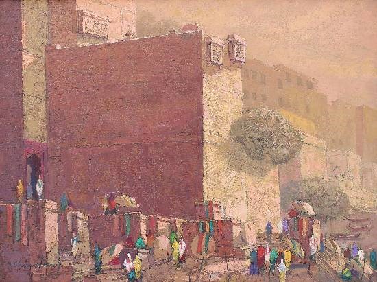 Banaras - 28, painting by Yashwant Shirwadkar