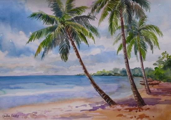 Shore - VII, painting by Chitra Vaidya