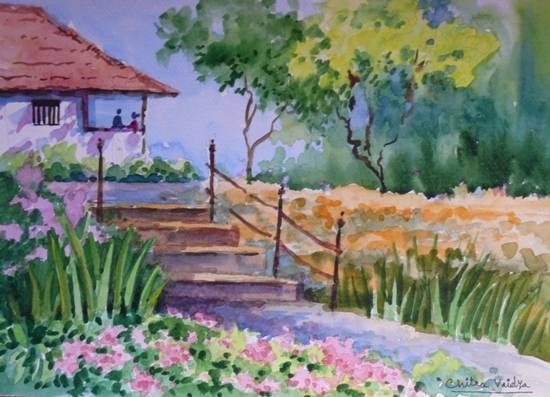 Sweet Home, painting by Chitra Vaidya