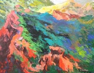 In the Hills - XIV, painting by Chitra Vaidya