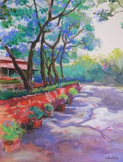 Mahabaleshwar Club III, painting by Chitra Vaidya