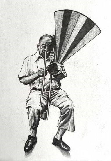 Trumpet, painting by Prateek 