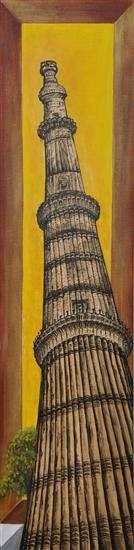 Qutub, painting by Anjalee S Goel