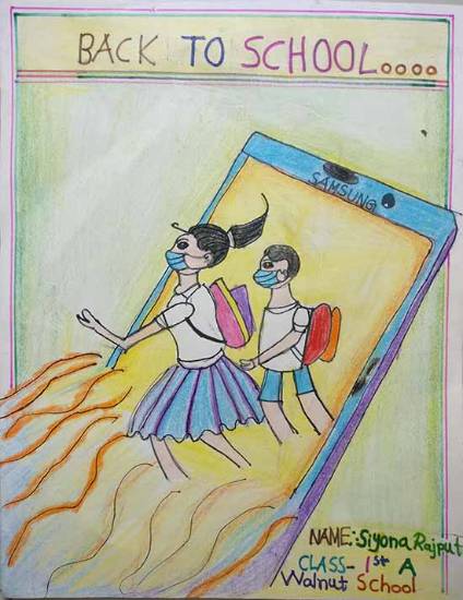 Painting  by Siyona Rajput - Back to school