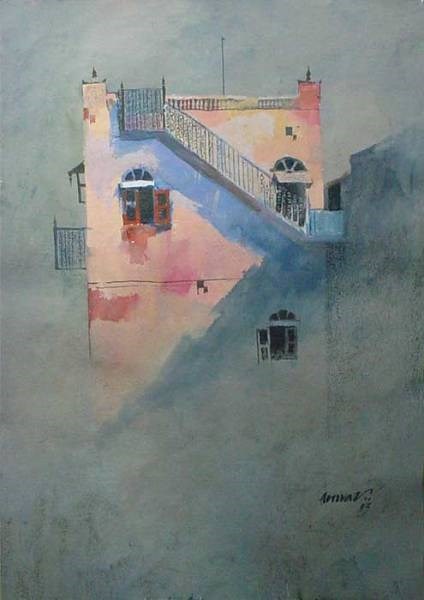 Rajwada Sangli, painting by Anwar Husain