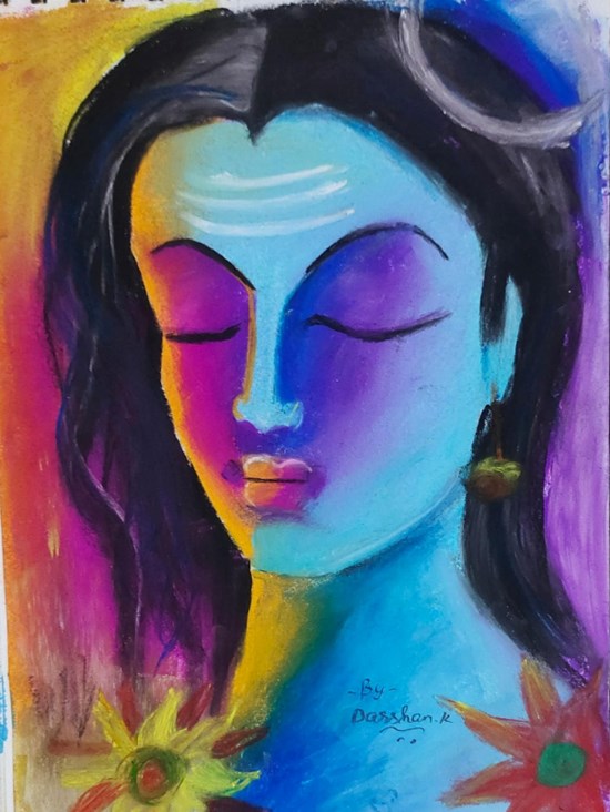 Lord Shiva, painting by Darshan K.