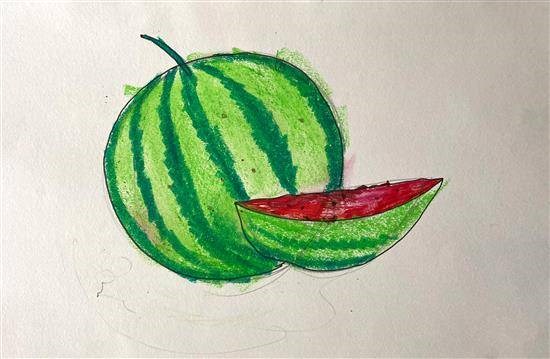Watermelon, painting by Mrunali Kumbhar