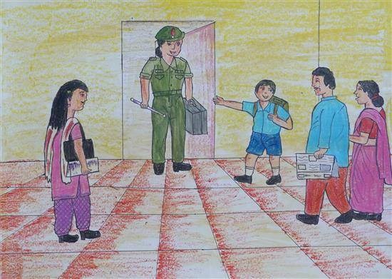 My dream is be a Soldier, painting by Sanika Gimbhal