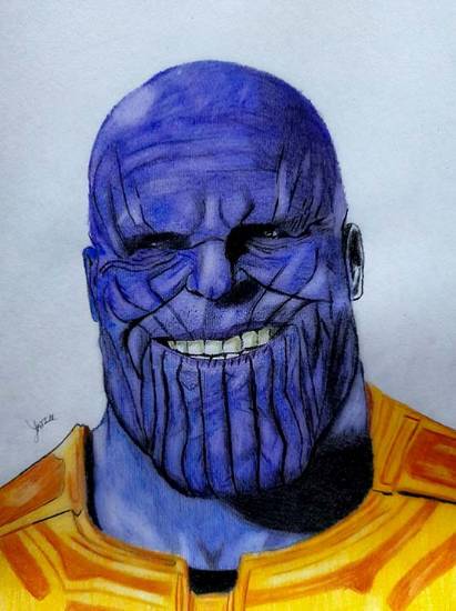 Painting  by Yatin Thapan - Thanos