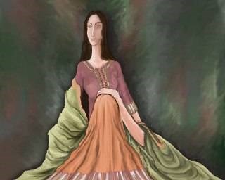 Princess, painting by Gagandeep Kaur