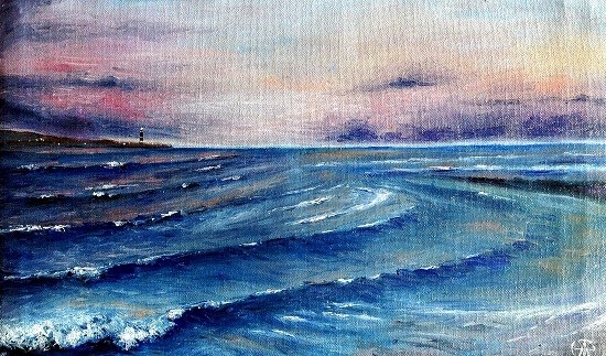 Sea Scape, painting by Ivan Gomes