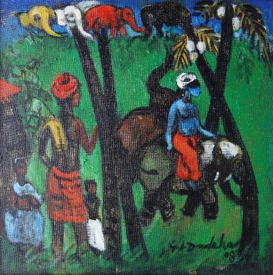 Kerla Life, painting by G A Dandekar