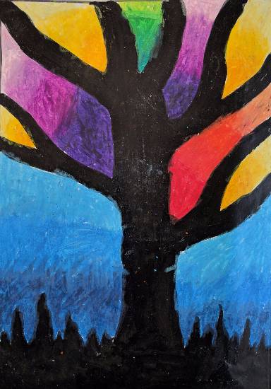 Painting  by Paarth Biyani - Tree