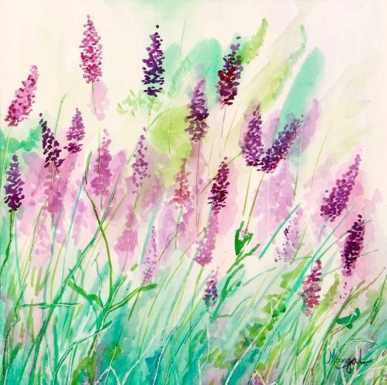 Grass Beauty, painting by Mangal Gogte