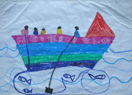 Painting  by Chinmayee Anand Naravane - Boat