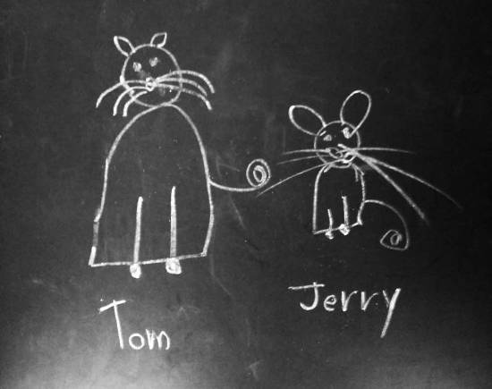 Painting  by Chinmayee Anand Naravane - Tom and Jerry