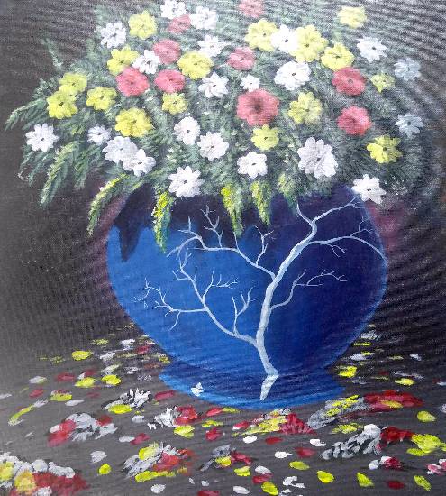 Painting  by Hamdi Imran - Flower pot