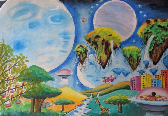 Painting  by Meet Chawla - My Dreamland
