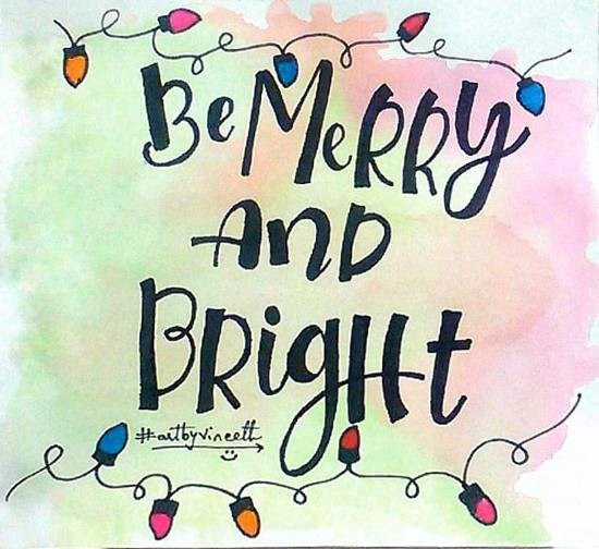 Merry and bright, painting by Vineet kovuru