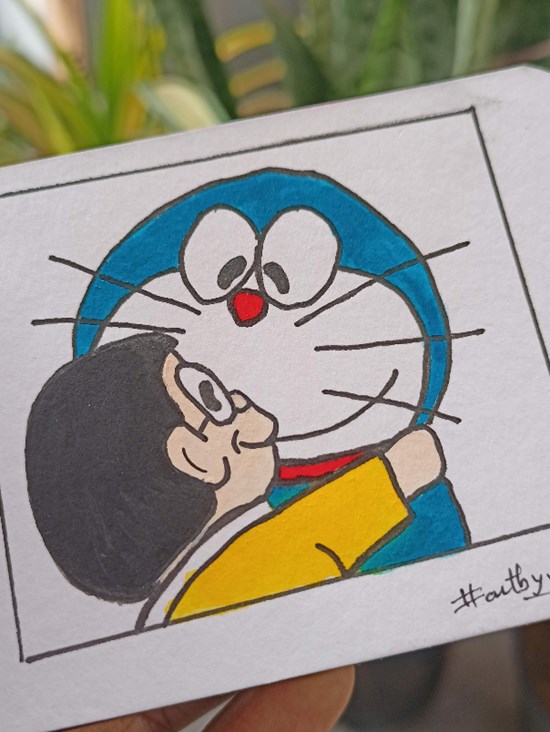 Nobita, painting by Vineet kovuru