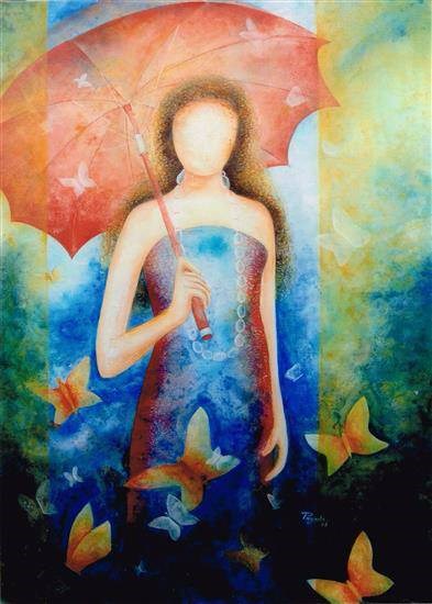 Towards the new world - IV, painting by Priyanka Goswami