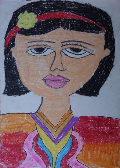 Myself, painting by Anushka Swapnil Parulekar