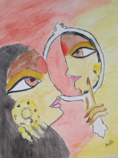 Self Admiration, painting by Arpita Bhat