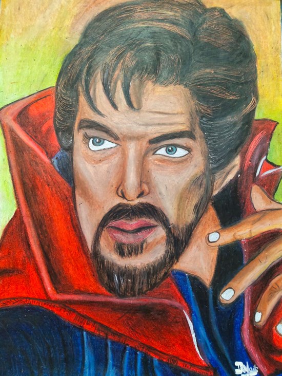 Dr. Strange, painting by Indraneel Naik