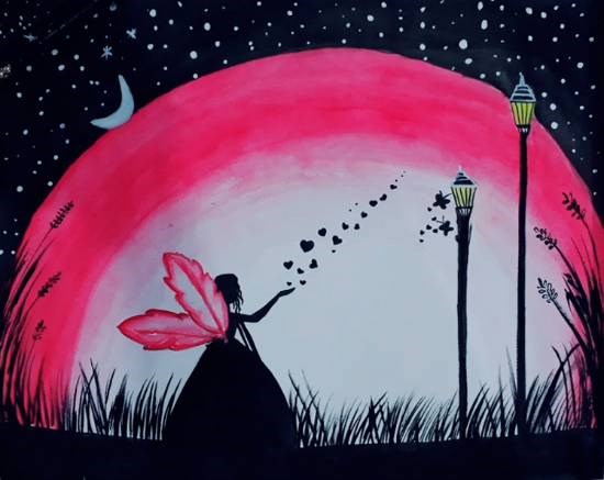 Fairy, painting by Jeeban Purohit
