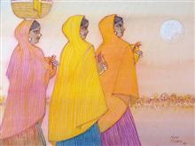 Untitled - 90, Painting by Natubhai Mistry
