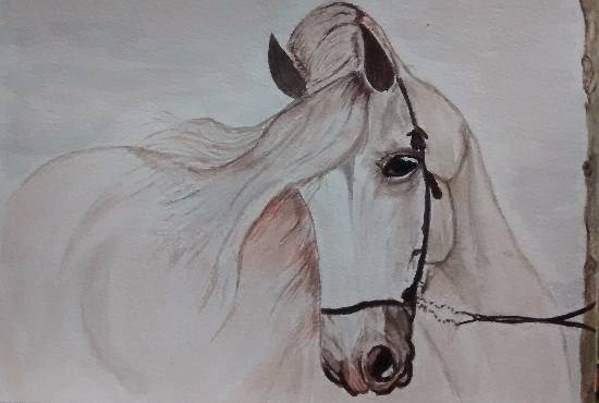Horse - 1, painting by Mrudula Bapat